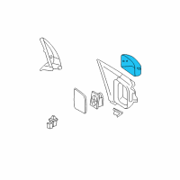 OEM Mercury Montego Mirror Cover Diagram - 4F9Z-17D743-BAA