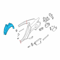 OEM 2014 Nissan Maxima Protector-Rear Wheel House, RH Diagram - 76748-9N00A