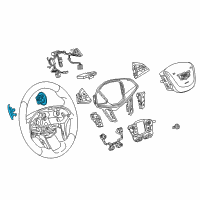 OEM 2019 Buick Enclave Shift Paddle Diagram - 23156473