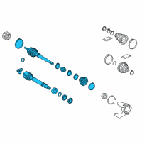 OEM 2018 Lexus NX300h Shaft Assembly, Front Drive Diagram - 43420-78050