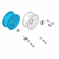 OEM 2018 Lincoln Navigator Wheel, Alloy Diagram - JL7Z-1007-A