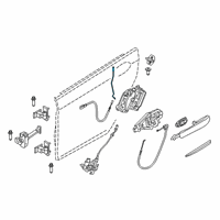 OEM 2018 BMW 640i xDrive Gran Turismo Operating Rod, Door Rear Left Diagram - 51-21-7-382-573