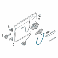 OEM 2018 BMW 640i xDrive Gran Turismo BOWDEN CABLE, OUTSIDE DOOR H Diagram - 51-21-5-A07-7A4