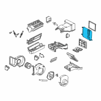 OEM 1999 Chevrolet C1500 Suburban Evaporator Diagram - 52464036