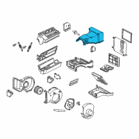 OEM 1997 Chevrolet C2500 Case, A/C Evap Diagram - 52470825