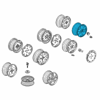 OEM 1998 Honda Accord Disk, Aluminum Wheel (16X6Jj) (Hitachi) Diagram - 42700-S80-A02