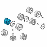 OEM 2001 Honda Accord Disk, Wheel (15X6Jj) Diagram - 42700-S84-A11