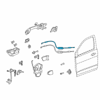 OEM Cable, Left Front Door Lock Diagram - 72173-STX-A00