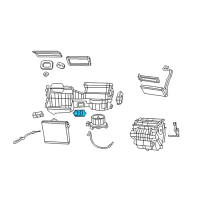 OEM Jeep Wrangler Resistor-Blower Motor Diagram - 68004196AA