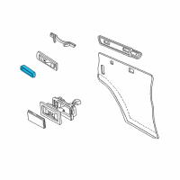 OEM 1997 Dodge B1500 Pad Front Door ARMREST Diagram - L637SP8