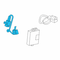 OEM Lexus LS460 Hood Lock Assembly Diagram - 53510-50102