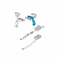 OEM 2002 Hyundai Santa Fe Exhaust Manifold Assembly, Left Diagram - 28510-37430