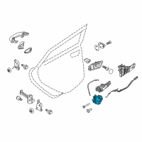 OEM Ford Fiesta Latch Diagram - FT4Z-5826413-E