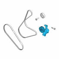 OEM 2015 Lincoln MKZ Serpentine Tensioner Diagram - CV6Z-6A228-A