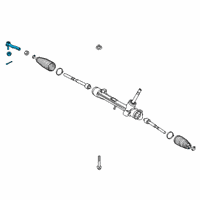 OEM Toyota Corolla Outer Tie Rod Diagram - 45046-09A00