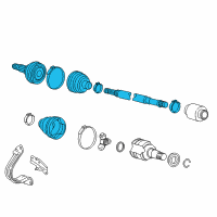 OEM Scion iQ Outer Joint Assembly Diagram - 43460-79036