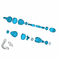 OEM Scion Axle Assembly Diagram - 43410-74060