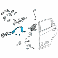 OEM Acura Cable, Rear Diagram - 72634-TJB-A02