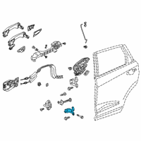 OEM Acura RDX Hinge, Rear L Door Diagram - 67960-TJB-A01ZZ