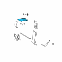 OEM 2012 BMW X5 Cover, Column A Left Diagram - 51-43-8-037-355