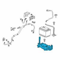 OEM 2015 Chevrolet Trax Battery Tray Diagram - 42399509