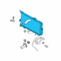 OEM Dodge Neon Engine Cooling Radiator Diagram - 5019214AB