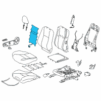 OEM 2018 Toyota Corolla Seat Back Heater Diagram - 87530-02040