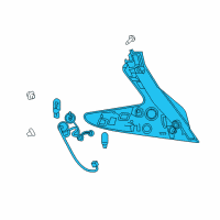 OEM 2022 Nissan Leaf Lamp Re Comb RH Diagram - 26550-5SA1B