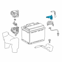 OEM 2018 Lexus LS500h Sensor Assembly, Battery Diagram - 28850-F0080