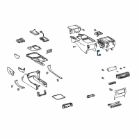 OEM 2006 Lexus GX470 Lamp Sub-Assy, Console Box Diagram - 81206-51020