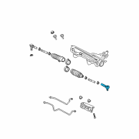 OEM 2004 Ford Explorer Outer Tie Rod Diagram - 5L5Z-3A130-AA