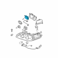 OEM 2006 Lincoln Town Car Ballast Diagram - 6W1Z-13C169-AA