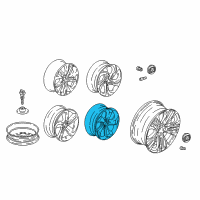 OEM Honda Accord Wheel Assembly, Aluminum (19X8 1/2J) (Citic Dicastal) Diagram - 42800-TVC-AA2