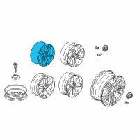 OEM 2020 Honda Accord DISK, ALUMINUM WHEEL (17X7) (1/2J) (CITIC DICASTAL) Diagram - 42700-TVA-A73