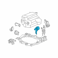 OEM 2012 Chevrolet Malibu Rear Transmission Mount Diagram - 25820087