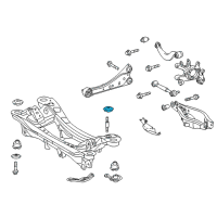 OEM 2013 Lexus CT200h Stopper, Rear Suspension Member, Rear Upper Diagram - 52277-75010