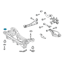 OEM 2010 Lexus HS250h Stopper, Rear Suspension Member, Upper Diagram - 52272-75010