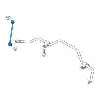 OEM 2022 Jeep Compass Link-STABILIZER Bar Diagram - 68498190AA