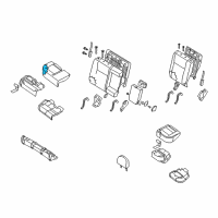 OEM 2009 Nissan Sentra Pad-Rear Seat Cushion Diagram - 88311-ET01A