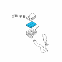 OEM 2005 Hyundai Santa Fe Air Cleaner Filter Diagram - 28113-26350