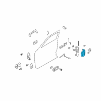 OEM 2016 Ford Flex Latch Diagram - CA8Z-7421813-C