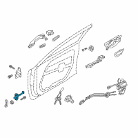 OEM 2018 Kia Cadenza Checker Assembly-Front Door Diagram - 79380F6000