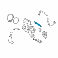 OEM BMW X7 HEAT SHIELD, TURBOCHARGER, U Diagram - 11-65-8-489-599