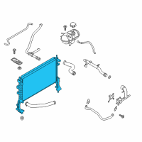 OEM 2019 Ford Mustang Radiator Diagram - FR3Z-8005-J