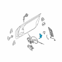 OEM 2010 Nissan 370Z Female-Dovetaol, RH Diagram - 80524-1ET0A