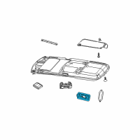 OEM 2007 Jeep Commander Lamp-Courtesy Diagram - 1DD681D1AA