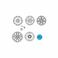 OEM 2010 Infiniti FX50 Ornament-Disc Wheel Diagram - 40342-AM610