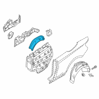 OEM BMW 228i Wheel Arch Outer Rear Left Diagram - 41-21-7-347-017