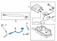 OEM 2020 Ford Mustang Rear Oxygen Sensor Diagram - KR3Z-9G444-A