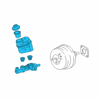 OEM 2004 Toyota Avalon Master Cylinder Diagram - 47201-07070